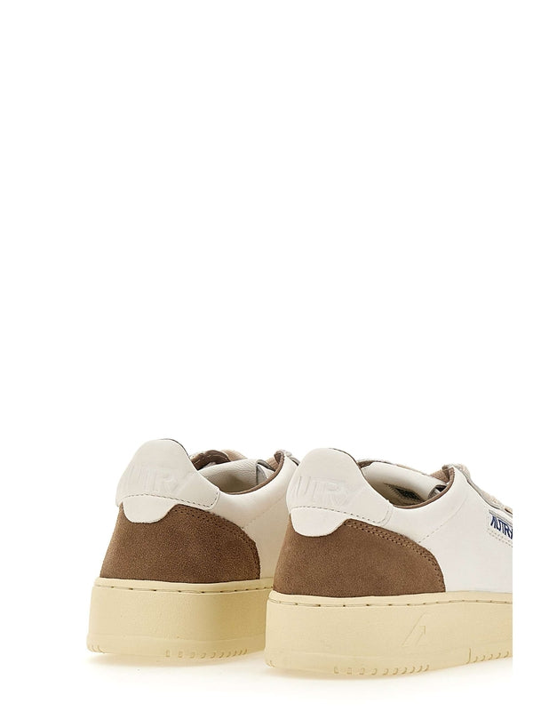 Autry Beige Low Top Sneakers