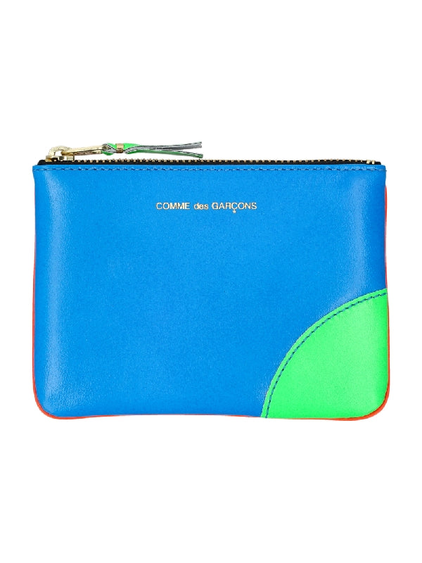 Super Fluo Two Tone Leather Coin Wallet