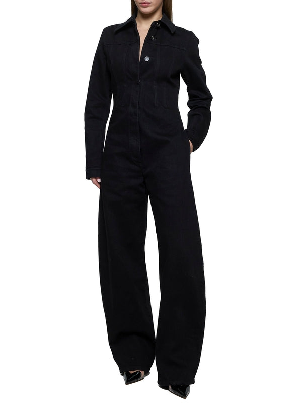 Black Cotton Jumpsuit