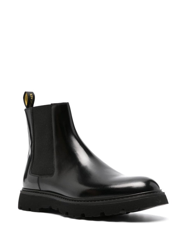 Black Leather Chelsea Boots