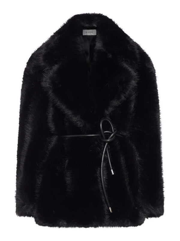 Sportmax Black Fur & Shearling