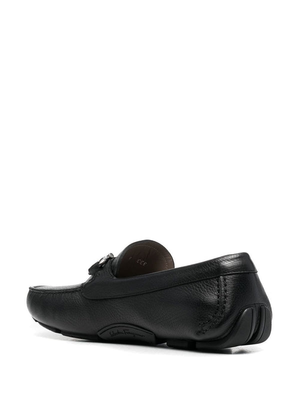 Parigi Gancini Buckle Leather Driving Shoes