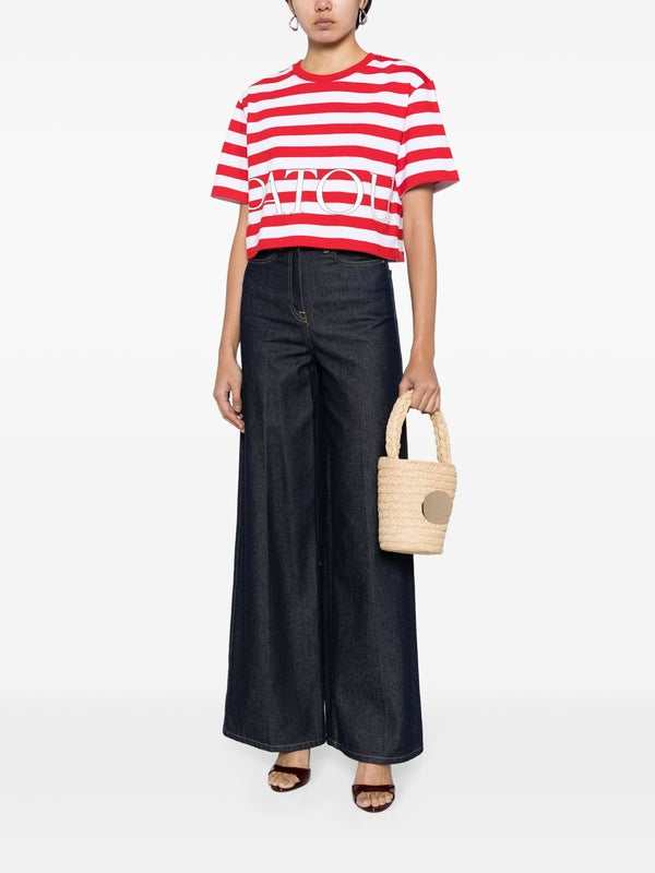 Gg Raffia Bucket Bag