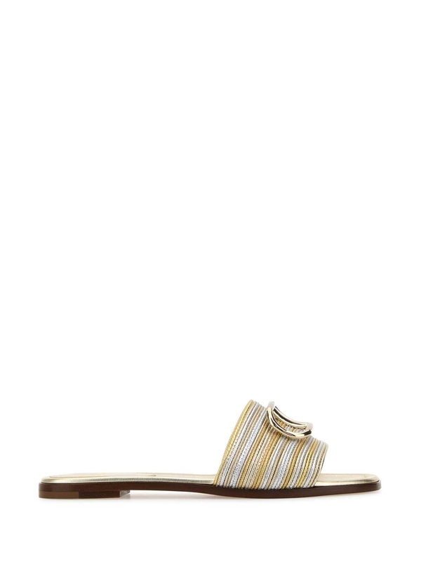 Valentino Gold Slides