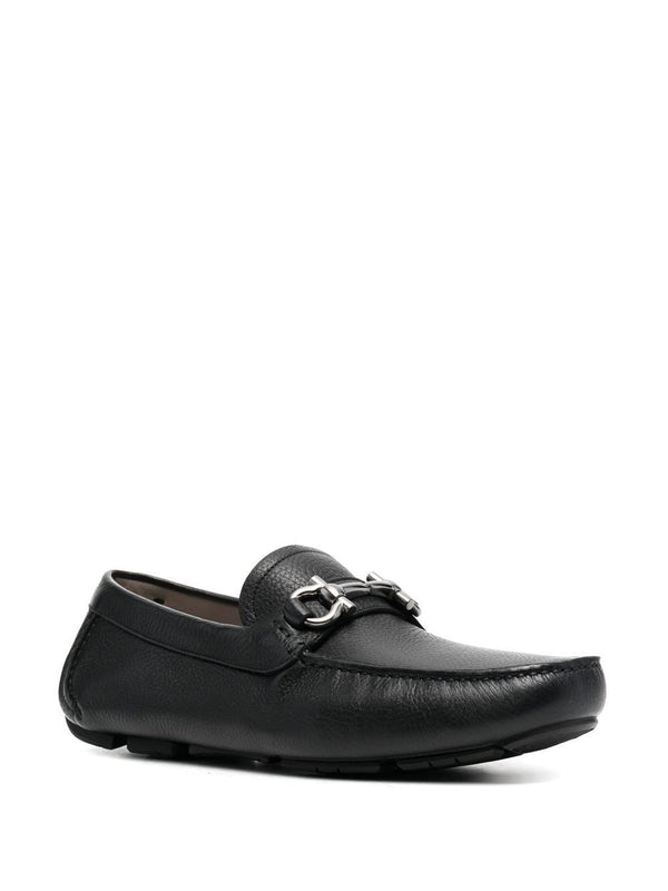 Parigi Gancini Buckle Leather Driving Shoes