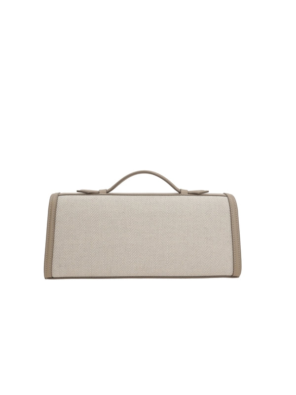 Savette Beige Tote Bags