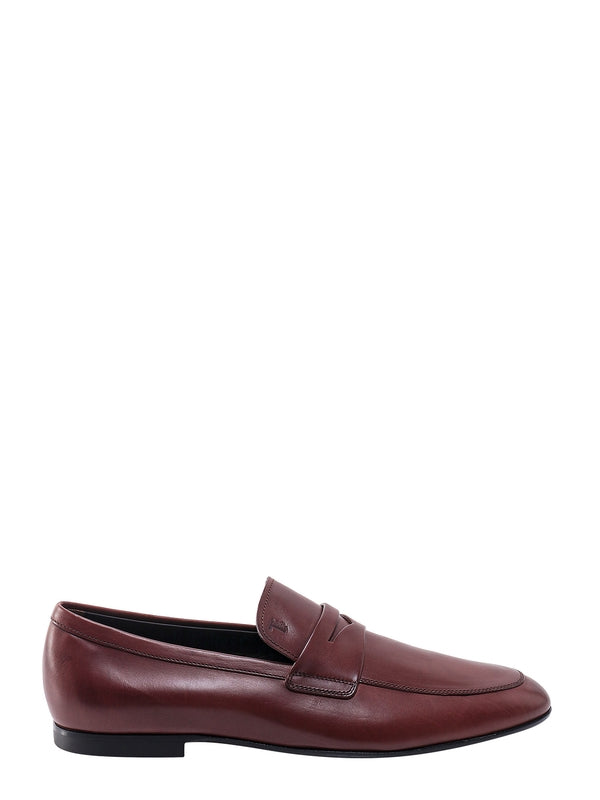 Tod'S Burgundy Penny Loafer