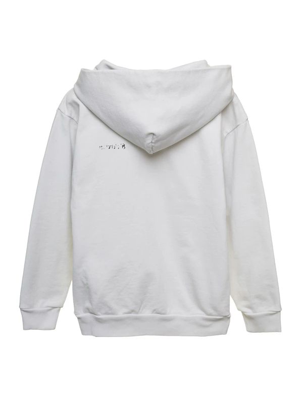 Logo Printed Cotton Hood