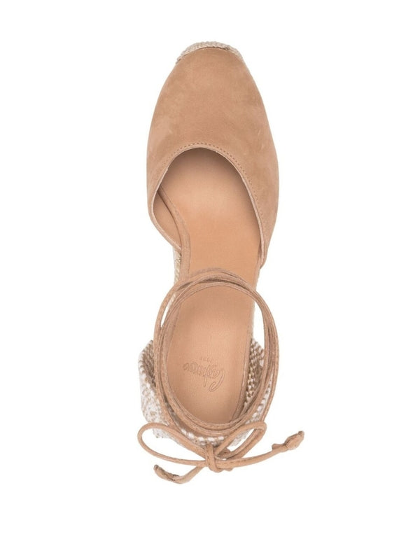 Castaner Beige Wedge Sandals