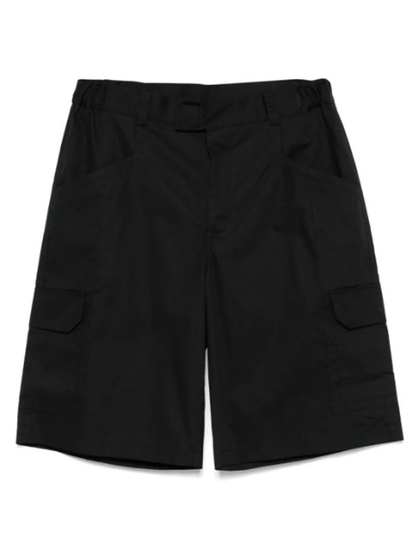 Side Pocket Poplin Cotton Bermuda Shorts