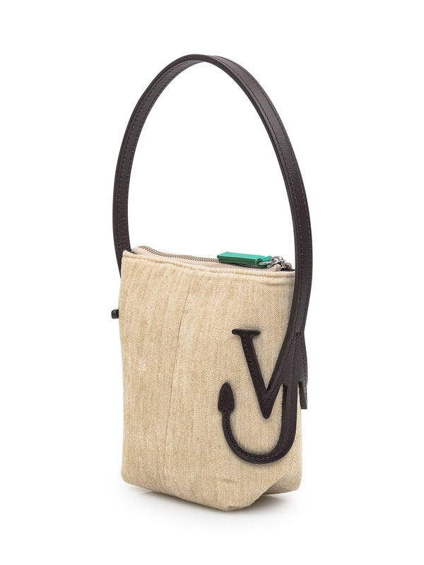 Anchor Logo Zipper Mini Bucket Bag