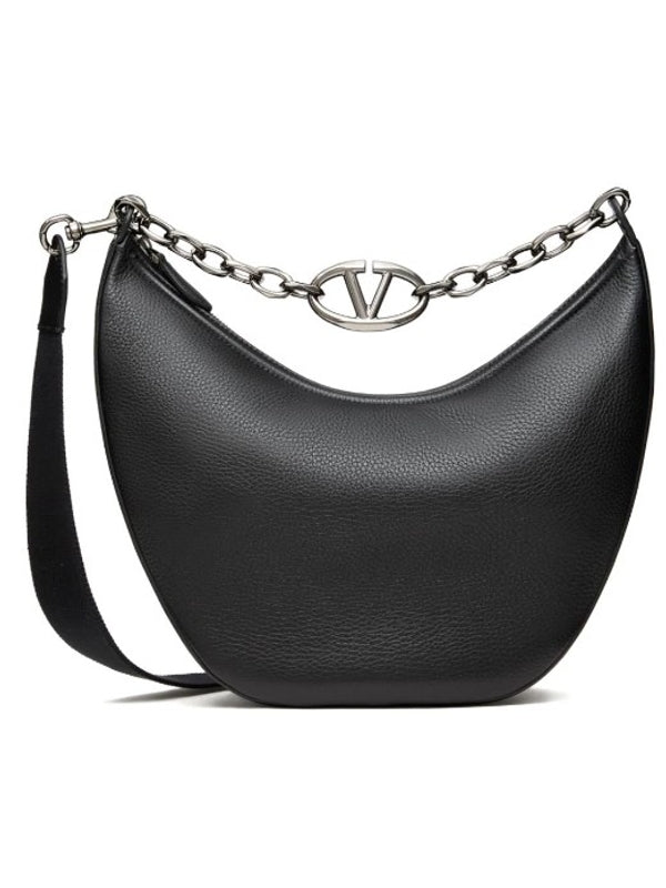 V Logo Moon Zip Medium
  Crossbody Bag