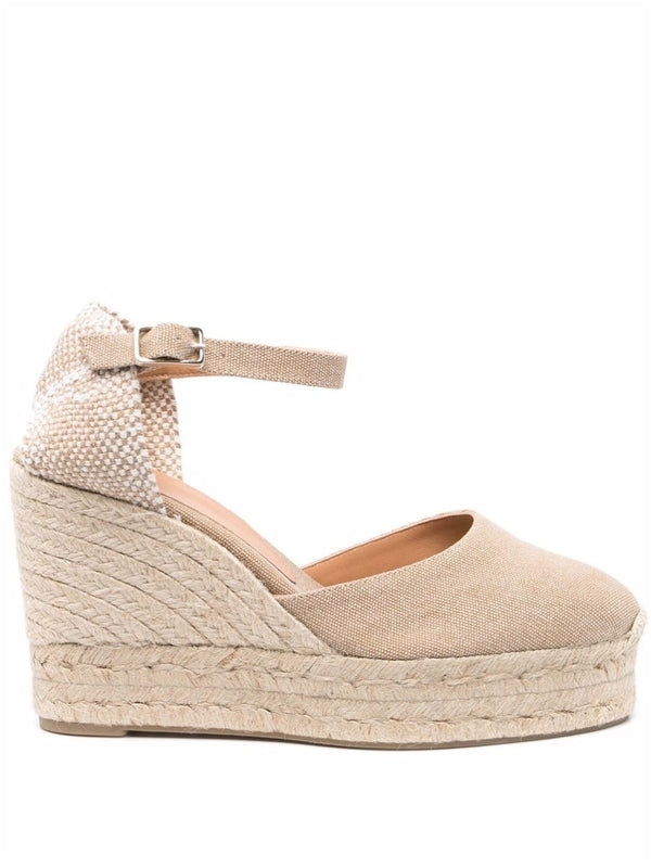 Castaner Beige Wedge Sandals