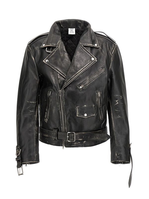 Distressed Leather Jacket