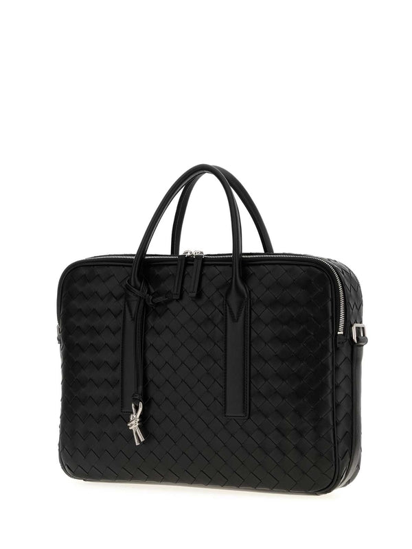 Bottega Veneta Getaway Black Brief Case
