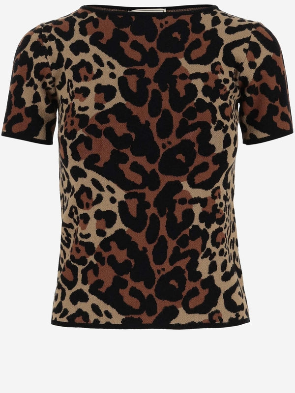 Leopard Pattern Short Sleeve T-Shirt