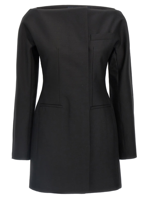 背带迷你连衣裙