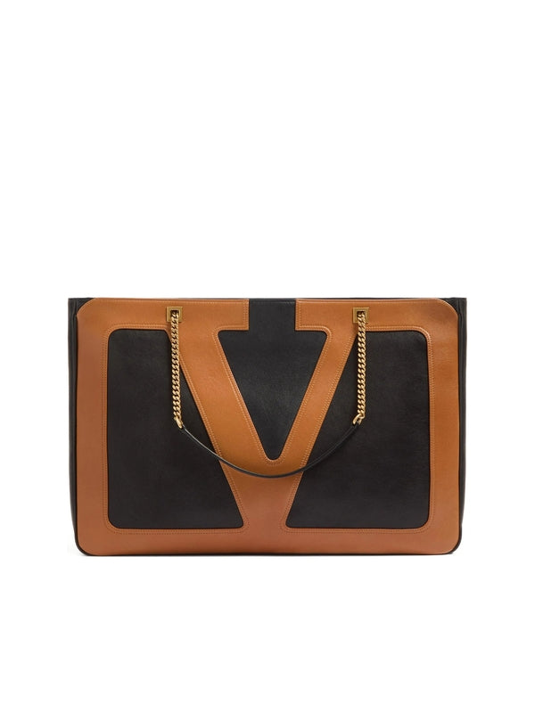 Valentino Black Brown Tote Bags