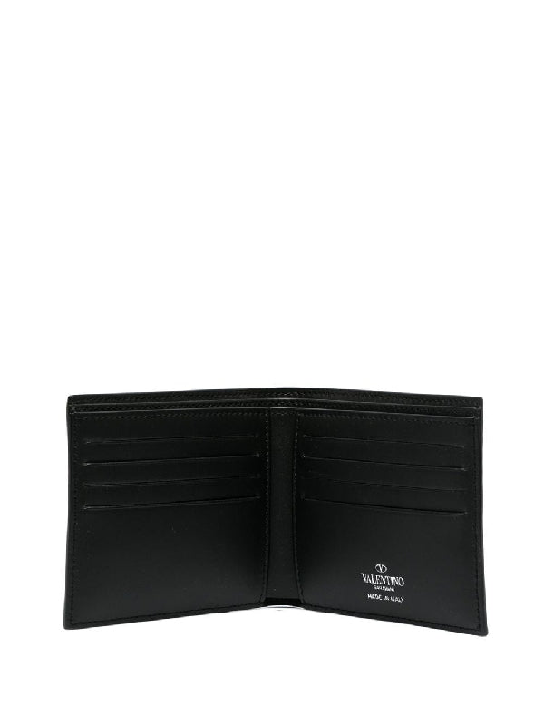 Vltn Logo Leather Bi-Fold
  Wallet