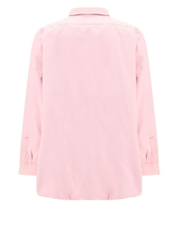 Chest Anagram Reversible Cotton Shirt