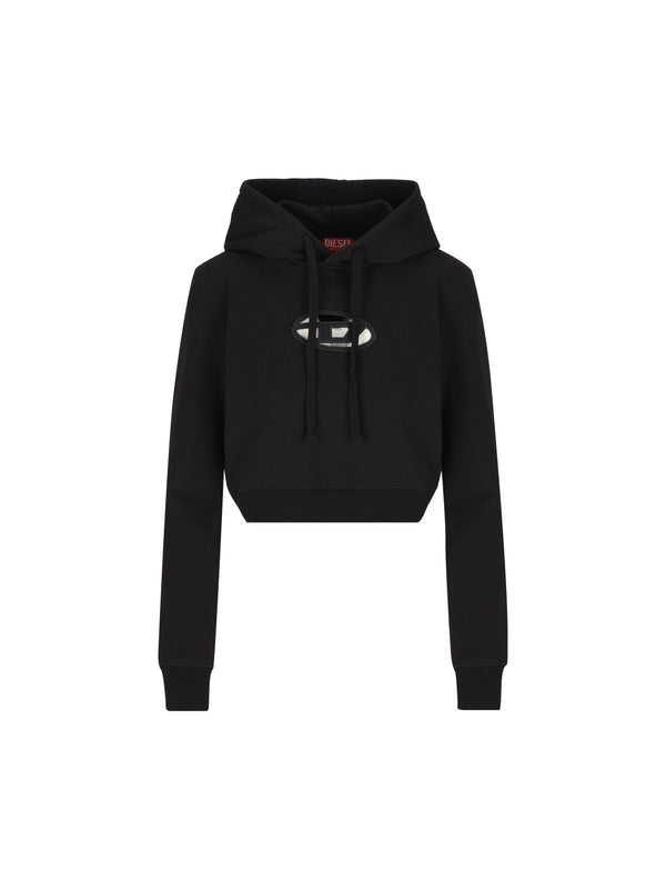 Slimmy Cutout Logo Crop Hoodieie