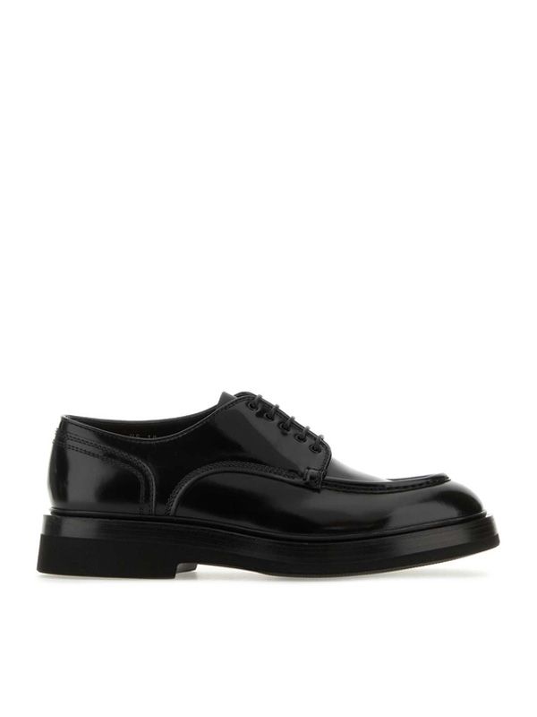 Lace-up Leather Derby Shoes