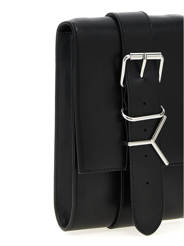 Y Metal Buckle
  Leather Phone Holder Bag