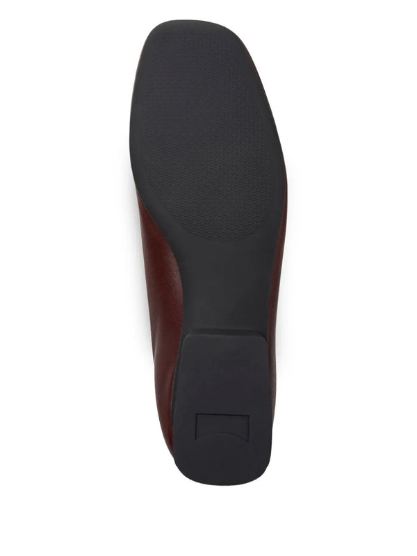 Camper Burgundy Flat Shoes