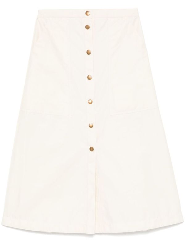 Button-Up Midi
  Skirt