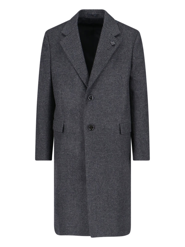LARDINI - Boutonniere Wool Single Coat - Jente