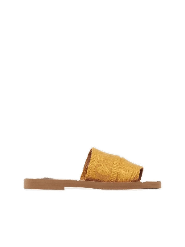 Woody Logo Band Flat Sandals