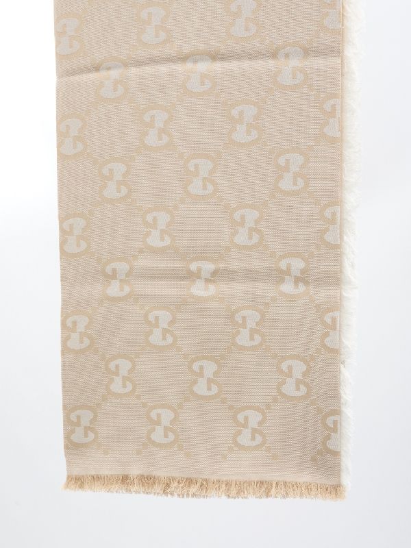 GG Jacquard Cotton Silk Scarf - Jente