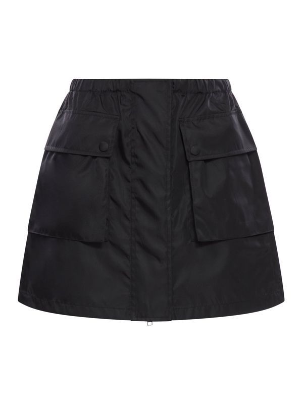 Back Triangle Logo Cargo Mini Skirt