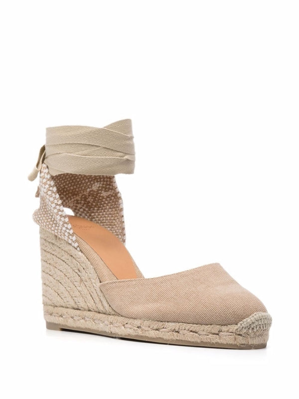Castaner Beige Wedge Sandals