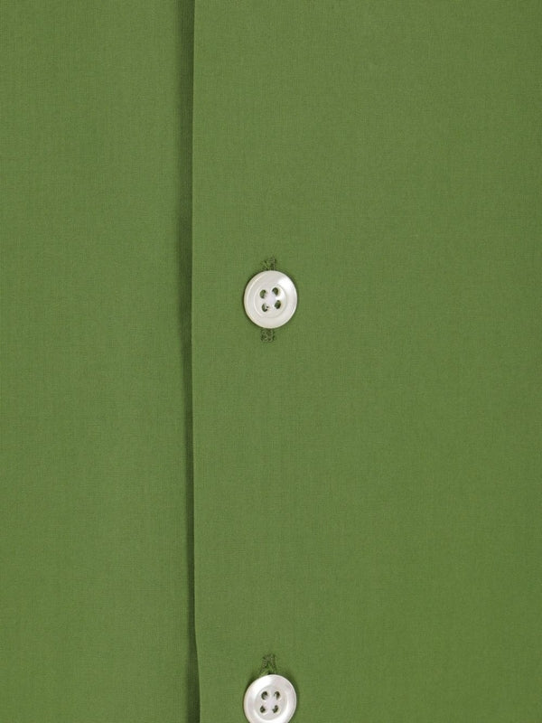 Logo Patch Cotton Short Sleeve Shirt