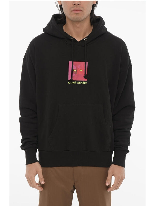 Printing Detail Cotton Hoodie