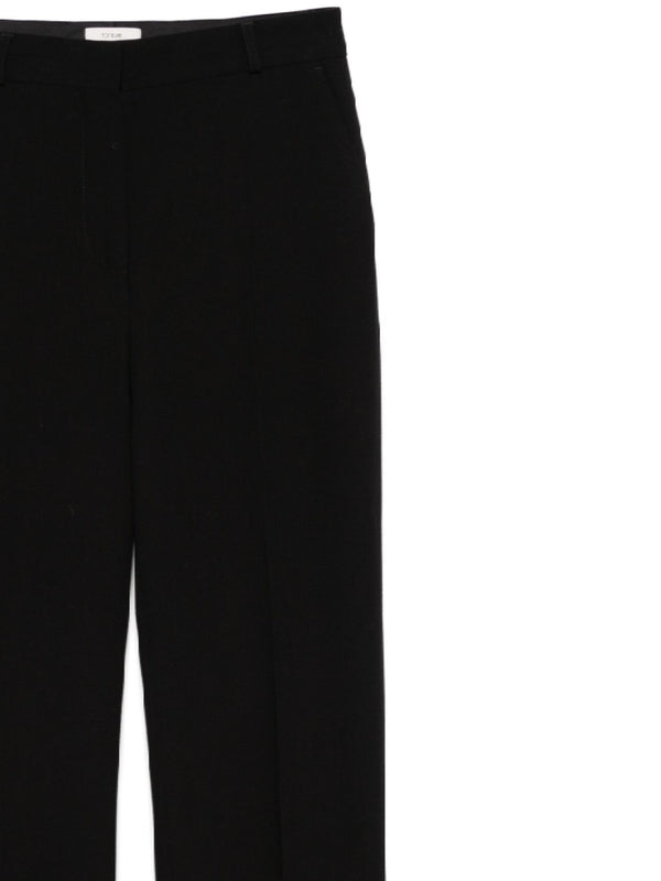 Wool Blend Flare Pants