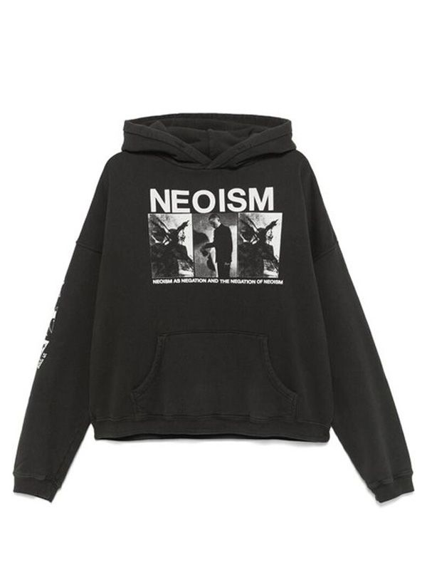 Neoism Printed Cotton Hoodie