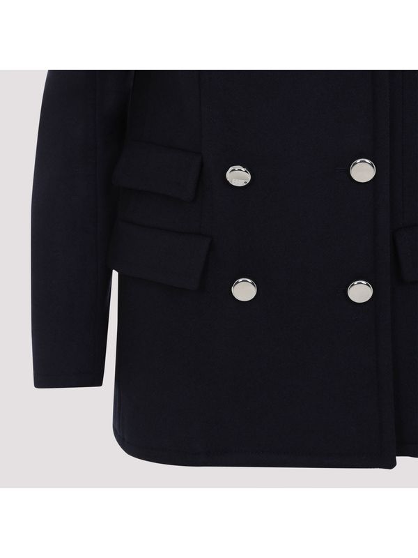 ダブルブレストウールピーコート