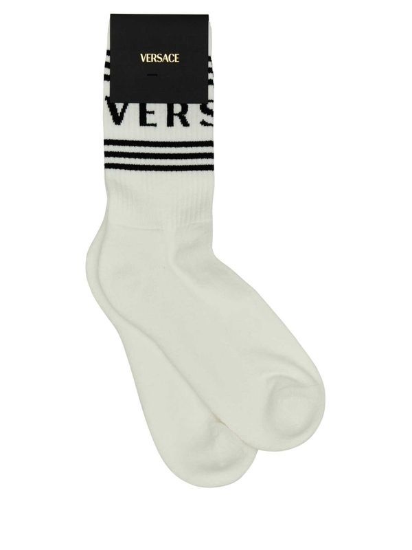 Jacquard Logo Cotton Socks