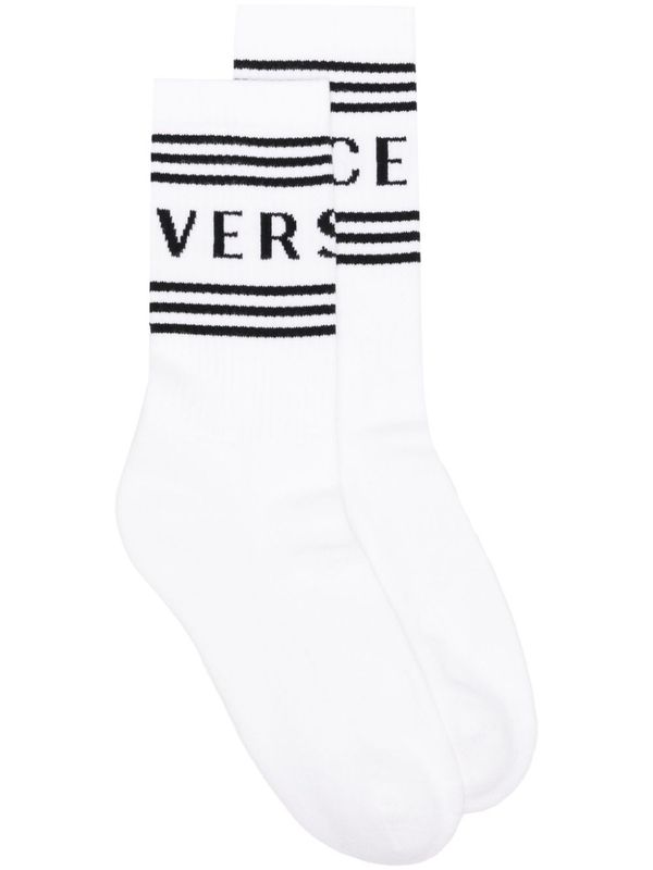 Jacquard Logo Cotton Socks