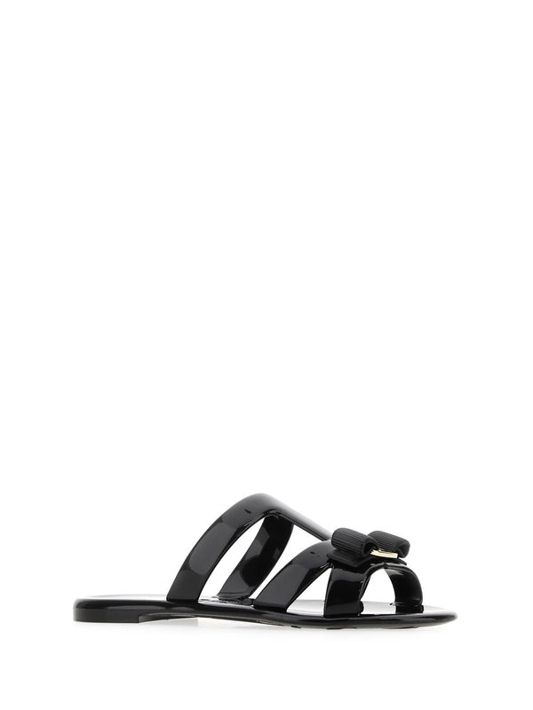 Bow Decoration Rubber Sandals