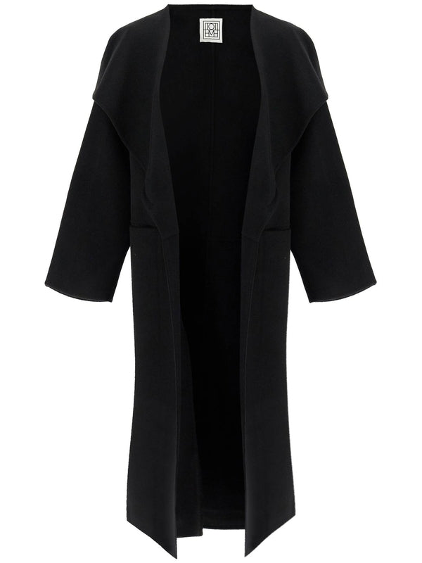 Wide Collar Wool Cashmere Coat