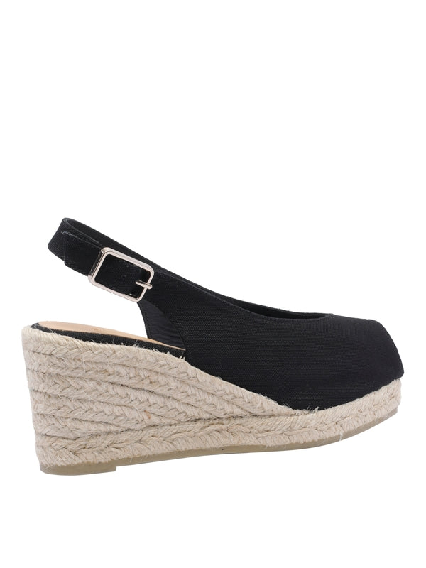 Castañer Black Espadrille Sandals