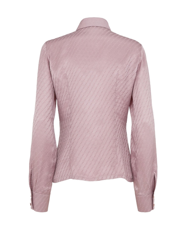 Allover FF Jacquard Silk Shirt