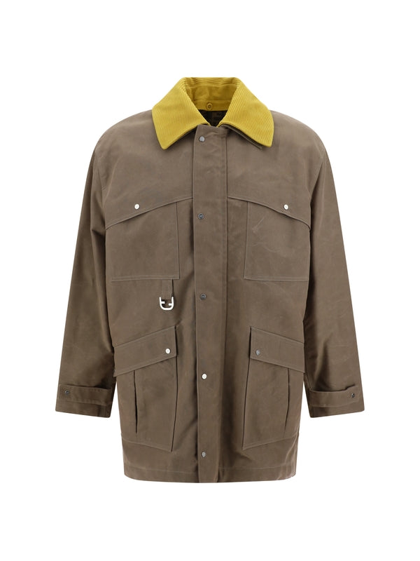 FENDI - Suede Collar Cotton Jacket - Jente