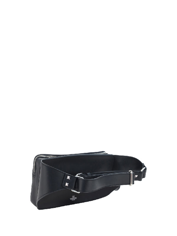 VLTN Logo Leather Belt Bag