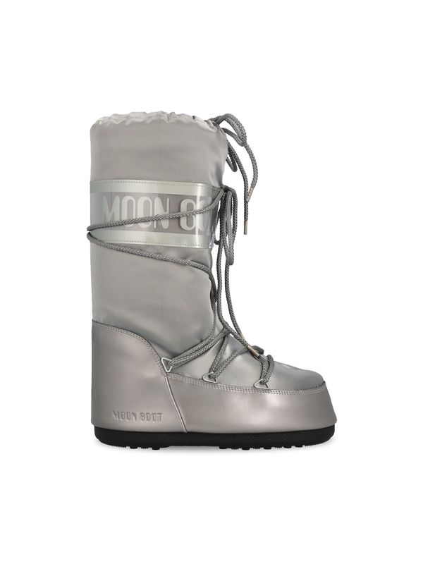 Moon Boot Silver Middle Boots