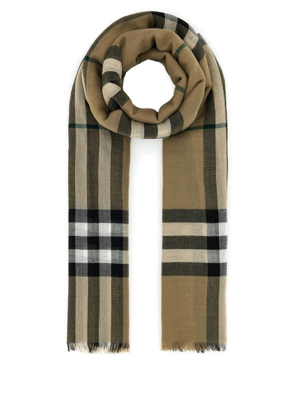 Check Pattern Wool Muffler