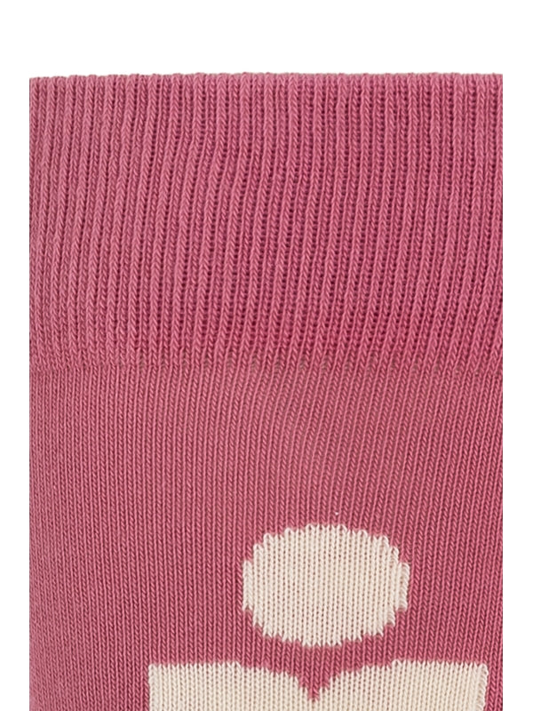 Logo Jacquard Cotton Socks